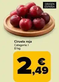 Supeco Ciruela roja oferta