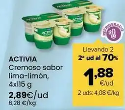 Autoservicios Familia Activia - cremoso sabor lima-limon oferta