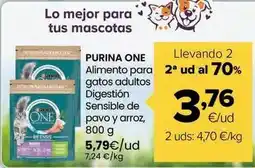 Autoservicios Familia Purina one - alimento para gatos adultos digestion sensible de pavo y arroz oferta