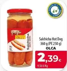 Spar Tenerife Olca - salchicha hot dog oferta