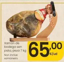 Eroski Xamón de bodega sen pata oferta
