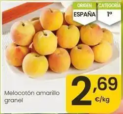 Eroski Melocoton amarillo granel oferta