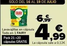 Supeco Fairy - lavavajillas en capsula todo en 1 oferta