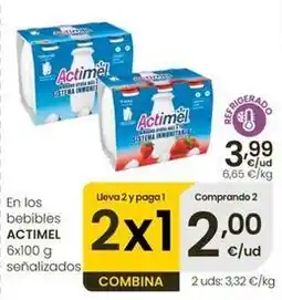 Eroski Actimel - en los bebibles oferta