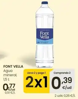 Eroski Font vella - agua mineral oferta