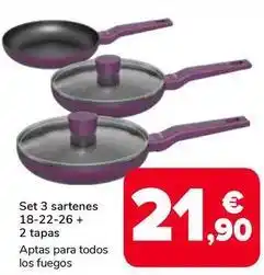 Supeco Set 3 sartenes oferta