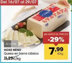 Autoservicios Familia Hoxe neno - queso en barra clasico oferta