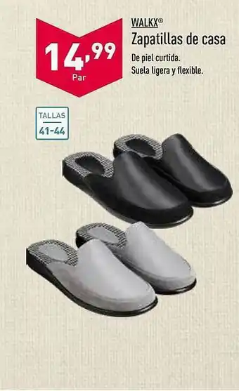 ALDI Walkx Zapatillas De Casa oferta