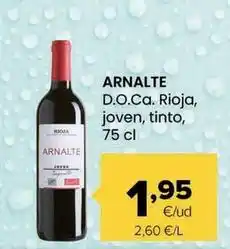 Autoservicios Familia Arnalte - d.o.ca. rioja, joven, tinto oferta