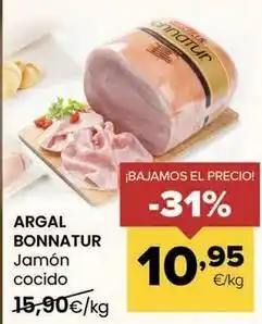Autoservicios Familia Argal bonnatur - jamón cocido oferta