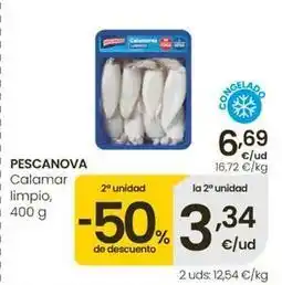 Eroski Pescanova - calamar limpio oferta