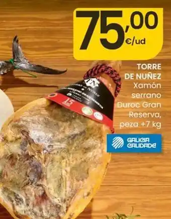 Torre de núñez - xamón serrano duroc gran reserva