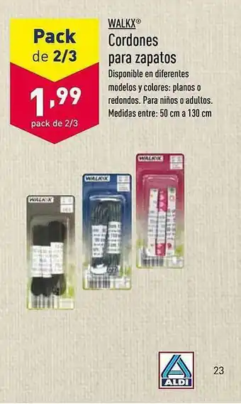 ALDI Walkx Cordones Para Zapatos oferta