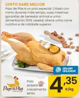 Eroski Polo enteiro de crecemento lento oferta