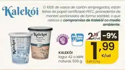 Eroski Kalekói - logur a2 o kéfir natural oferta