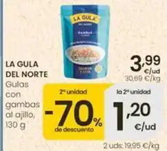 Eroski La gula del norte - gulas con gambas al ajillo oferta
