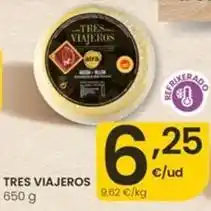 Eroski Tres viajeros - queso oferta
