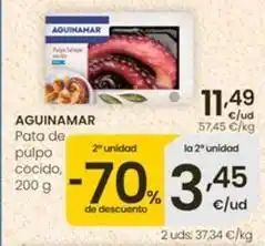 Eroski Aguinamar - pata de pulpo cocido oferta