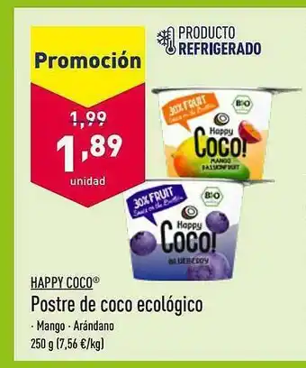 ALDI Happy Coco Postre De Coco Ecológico oferta
