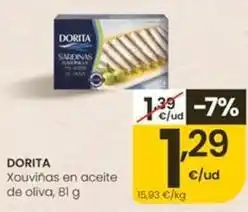Eroski Dorita - xouviñas en aceite de oliva oferta