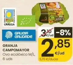 Eroski Granja campomayor - ovo ecolóxico m/l oferta