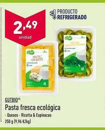 ALDI Gutbio Pasta Fresca Ecológica oferta