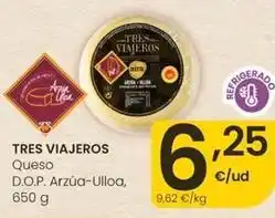 Eroski Tres viajeros - queso d.o.p. arzua-ulloa oferta