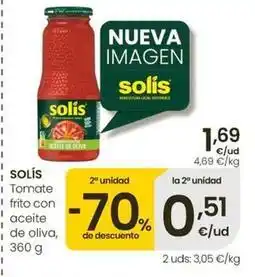 Eroski Solís - tomate frito con aceite de oliva oferta