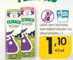Eroski Feiraco - leite sen lactosa semidesnatado ou desnatado oferta