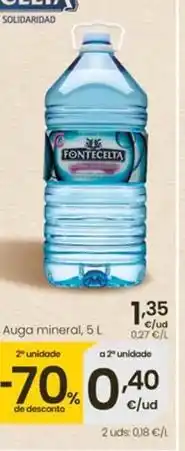 Eroski Fontecelta - auga mineral oferta