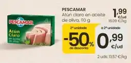 Eroski Pescamar - atún claro en aceite de oliva oferta