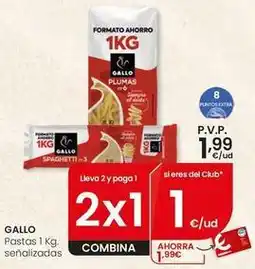 Eroski Gallo - pastas señalizadas oferta