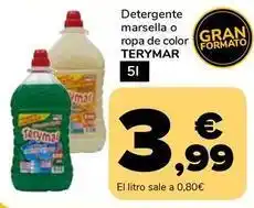 Supeco Terymar - detergente marsella o ropa de color oferta