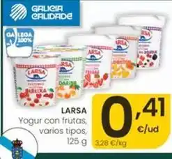 Eroski Larsa - yogur con frutas oferta