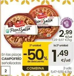 Eroski Campofrío - en las pizzas senalizadas oferta