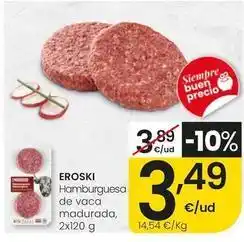 Eroski Eroski - hamburguesa de vaca madurada oferta