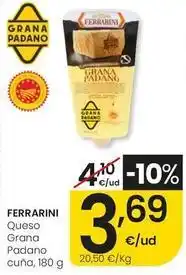 Eroski Ferrarini - queso grana padano cuña oferta