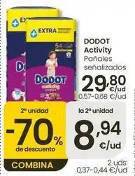 Eroski Dodot activity - pañales señalizados oferta