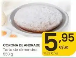 Eroski Corona de andrade - tarta de almendra oferta