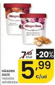 Eroski Häagen-dazs - helados señalizados oferta