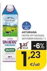 Eroski Asturiana - leche sin lactosa semidesnatada oferta