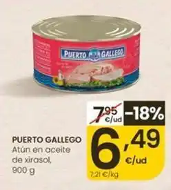 Eroski Puerto gallego - atun en aceite de xirasol oferta