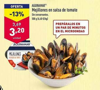 ALDI Aguinamar Mejillones En Salsa De Tomate oferta
