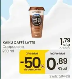 Eroski Kaiku caffe latte - cappuccino oferta