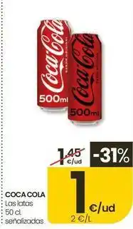 Eroski Coca-cola - las latas oferta