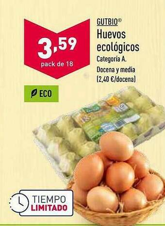 ALDI Gutbio Huevos Ecologicos oferta