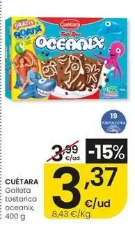 Eroski Cuétara - galleta tostarica oceanix oferta