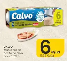 Eroski Calvo - atun claro en aceite de oliva oferta