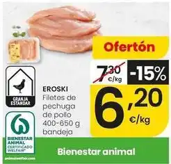 Eroski Eroski - filetes de pechuga de pollo oferta