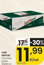 Eroski San miguel - cerveza oferta
